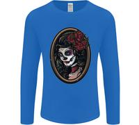 Giorno Dei Morti La Catrina Dotd Teschio di Zucchero Uomo Maniche