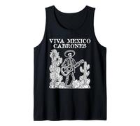 Giorno dei Morti Scheletro Messicano Viva Mexico Folk Art Canotta