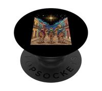 Giorno dei Tre Re Puerto Rico Día de Reyes Boricua Navidad PopSockets PopGrip Adesivo