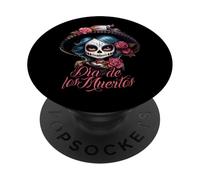 Giorno del morto Messico Day of the Dead Chibi La Catrina PopSockets PopGrip Adesivo