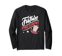 Giorno del Presidente Patriottico USA del Futuro 4 luglio Maglia a Manica