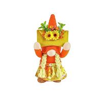 Giorno del Ringraziamento Gnomi Con Luce LED Caduta Bambola Senza Volto Che Tiene Busta Fiore Tomtes Decorazioni Svedesi Illuminato Ringraziamento