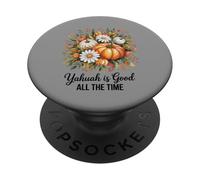 Giorno del Ringraziamento Harvest Pumpkins Yahuah è una buona fede PopSockets PopGrip Adesivo
