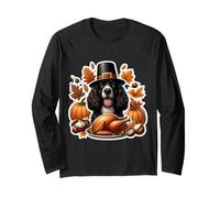 Giorno del Ringraziamento Irish Water Spaniel Proprietario Cane Mamma papà Divertente Cucciolo Maglia a Manica