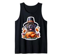 Giorno del Ringraziamento Neopoletano Mastino Cane Proprietario Mamma papà Divertente Carino Canotta