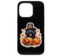 Giorno del Ringraziamento Nero Russo Terrier Cane Proprietario Mamma Papà Divertente Custodia per iPhone 13 Pro