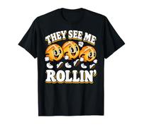 Giorno del Ringraziamento Pane They See Me Rollin Fun Giochi di Parole Uomini Donne Bambini Maglietta