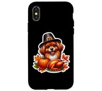 Giorno del Ringraziamento Russo Giocattolo Cane Proprietario Mamma Papà Amante Divertente Carino Custodia per iPhone X/XS