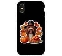 Giorno del Ringraziamento Spagnolo Acqua Cane Proprietario Mamma Papà Amante Divertente Cucci Custodia per iPhone X/XS