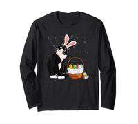 Giorno di Pasqua Cat Bunny Orecchie Uova Camicia Uomo Donna Coniglio Pasqua Maglia a Manica
