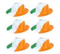 Giorno di San Patrizio Cowboy Cappelli x6 Irlandese Bandiera Novità Abito Fino