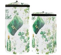 Giorno di San Patrizio Felice Vaso Scarpa Lavatrice Borsa Sneaker Sacchetto di Lavaggio 2 pz Lavanderia Sacchetto di Scarpe Sacchetto di Lavanderia Per Scarpe In Lavatrice, Vaso felice di San