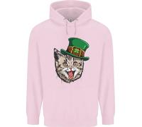 Giorno di San Patrizio Gatto Divertente Irlandese Bambini Felpa con Cappuccio
