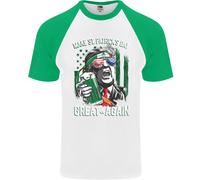 Giorno di San Patrizio Great Again Donald Trump DA UOMO S/S Baseball T-Shirt