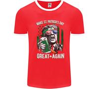 Giorno di San Patrizio Great Again Donald Trump Uomo Ringer