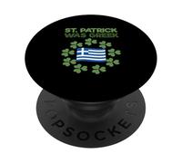 Giorno di San Patrizio greco irlandese divertente San Patrizio era greco PopSockets PopGrip Adesivo