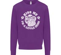 Giorno di San Patrizio Kiss Me Im A Piccolo Bit Irlandese Bambini Felpa Maglione