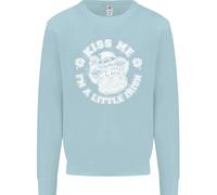 Giorno di San Patrizio Kiss Me Im A Piccolo Bit Irlandese Bambini Felpa Maglione