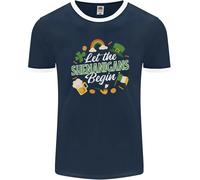 Giorno Di San Patrizio Lascia Che Inizi La Festa Uomo Ringer T-Shirt FotL