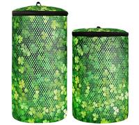 Giorno di San Patrizio Lussureggiante Clover Scarpa Lavatrice Bag Sneakers Sacchetto di Lavatrice 2 Pz Sacchetto di Scarpe Da Lavanderia Per Lavatrice Sacchetto di Pulizia Della Scarpa Per La