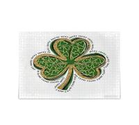 Giorno di San Patrizio Nero Oro Glitter Clover Lucky Puzzle per Adulti Impossibile Difficile Difficile Impegnativo Puzzle 500 Piecing