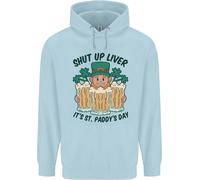 Giorno di San Patrizio Shut Up Fegato Birra Alcol Divertente Uomo Felpa