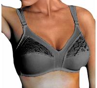 GIOS 1 Pezzo Reggiseno Donna 985 Morbido Pizzo Foderato con Inserti in Pizzo - Coppa B. Nero 9B