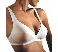 GIOS 1 Pezzo Reggiseno Donna Madrid Scollo a V - Senza Ferretto - Coppa B. Bianco 4B
