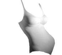 GIOS Body in lycra modellatore liscio senza ferretto art. Sabrina, Colore Bianco (3)