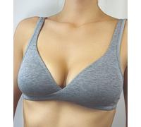 GIOS Reggiseno Cotone Preformato Senza Ferretto Coppe Incrociate Doppio - MIRTO