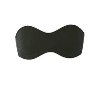 GIOS Reggiseno Fascia Cotone Elasticizzato con Ferretto Art. 704-4, Nero