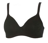 GIOS Reggiseno in cotone elasticizzato senza ferretto art. CANNELLA - 3, Nero