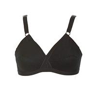GIOS Reggiseno in Cotone Incrociato Senza Ferretto Art. 142 (2pz) - 8, Nero