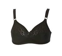 GIOS Reggiseno in Cotone Sfoderato con Ricamo Art. 301 (2pz) - 3, Nero