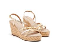 GIOSEPPO 75363, Sandali con Zeppa Donna, Platino, 41 EU