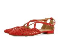 GIOSEPPO Bailarinas de Piel con Trenzados para Mujer Leskovic, Ballerine Donna, Rosso, 39 EU