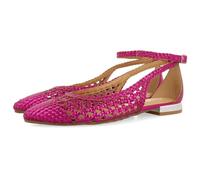 GIOSEPPO Ballerine blu intrecciate a punta sottile per donna DELL, Fucsia, 38 EU