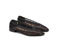 GIOSEPPO Ballerine in Pelle Intrecciata FAYSTON, Nero, 37 EU
