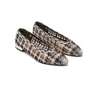 GIOSEPPO Ballerine in Pelle Intrecciata Westerly, Nero, 37 EU