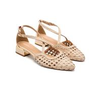 GIOSEPPO Ballerine BRILLION Pelle intrecciata Biancaneve 38 EU
