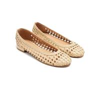 GIOSEPPO Ballerine Pelle Intrecciata Lorain, Biancaneve, 40 EU