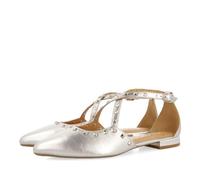 GIOSEPPO Ragazzi, Balletto Piatto Donna, Argento Metallizzato, 36 EU