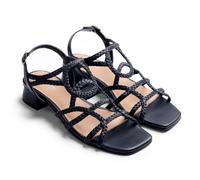 GIOSEPPO Bilice T-strap da donna, nero/bianco, 38