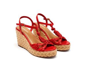 GIOSEPPO CASTINE, Sandali con zeppa Tipo Espadrillas Donna, Rosso, 40 EU, rosso, 40 EU
