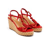 GIOSEPPO Castine, Sandalo Espadrillas con Zeppa Donna, Rosso, 41 EU
