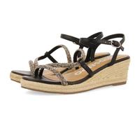 GIOSEPPO Catania, Sandali con zeppa Tipo Espadrillas Donna, Nero, 37 EU, Nero, 37 EU