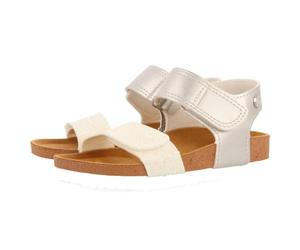 GIOSEPPO Ciabatte in suola bio oro con glitter per bambina e bambino ANGWING, bianco, 32 EU