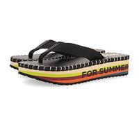 GIOSEPPO Ciabattine Nere con Striscia e Suola Leggera per Donna verton