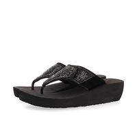 GIOSEPPO Ciabattine Nere con Zeppa con Dettaglio di Strass per Donna suresnes