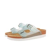 GIOSEPPO Ciabattine Turchese Trasparente Tipo bio con Fibbie per Donna acalaca